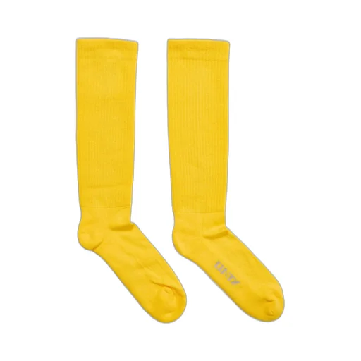 Drkshdw Concordians Cunty Knee High Socks In Cotton Knit
