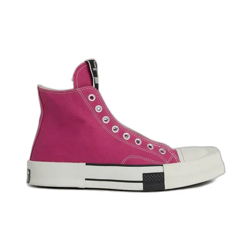 Converse X Drkshdw Turbodrk Laceless Hi In Hot Pink And White.
