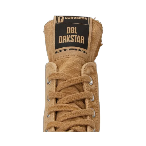 Converse X Drkshdw Dbl Drkstar Hi In Overdyed Canvas In Blonde