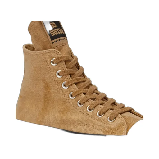 Converse X Drkshdw Dbl Drkstar Hi In Overdyed Canvas In Blonde