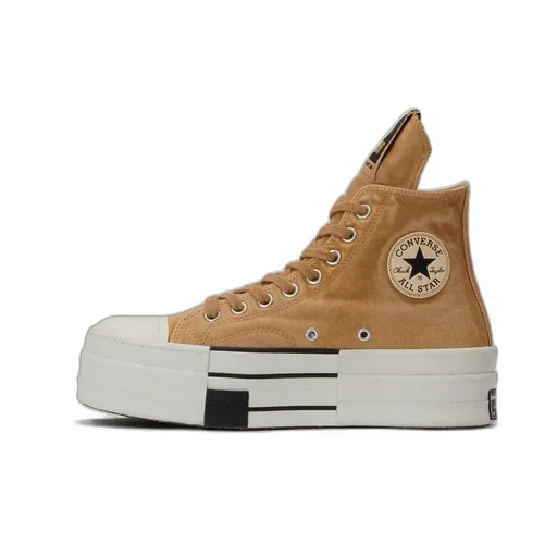 Converse X Drkshdw Dbl Drkstar Hi In Overdyed Canvas In Blonde
