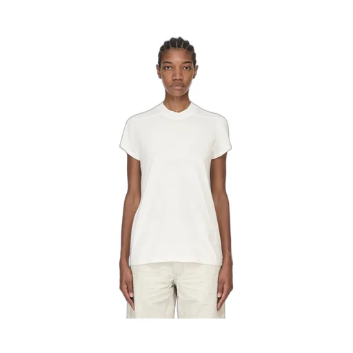 Drkshdw Temple Small Level T In Milk Medium Weight Cotton Jersey