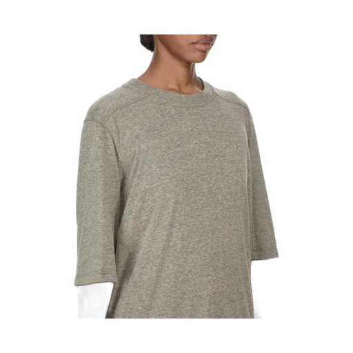 Drkshdw Temple Walrus T In Grey Melange Jersey