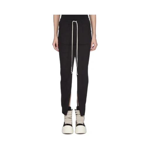 Drkshdw Temple Pull On Sliced Pillar Skirt In Black Medium Weight Cotton Jersey