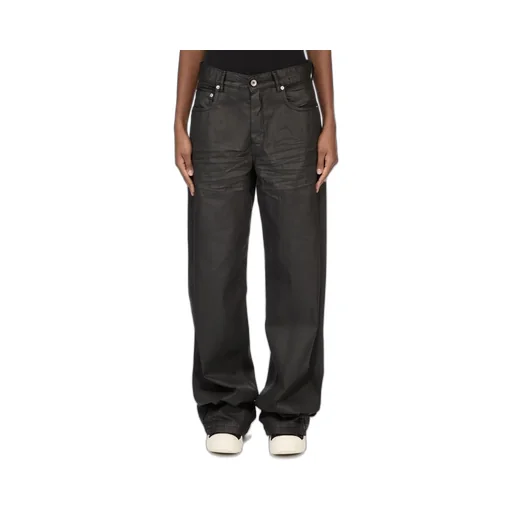 Drkshdw Temple Geth Jeans In Black 8Oz Deep Black Denim