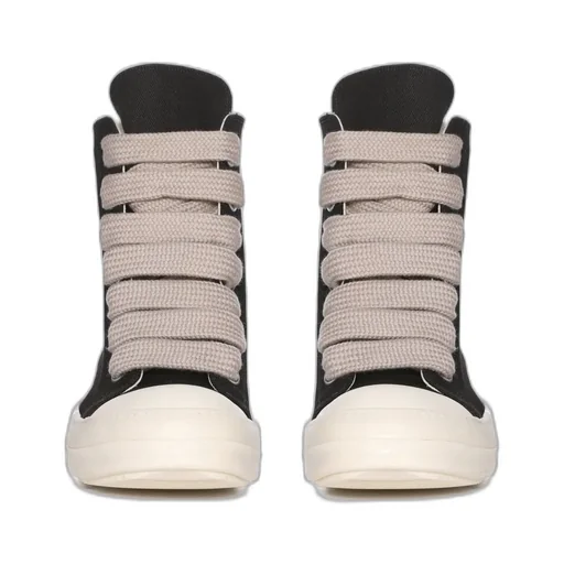 Drkshdw Temple Jumbolace Sneaks In Black/Milk/Milk 13Oz Overdyed Denim