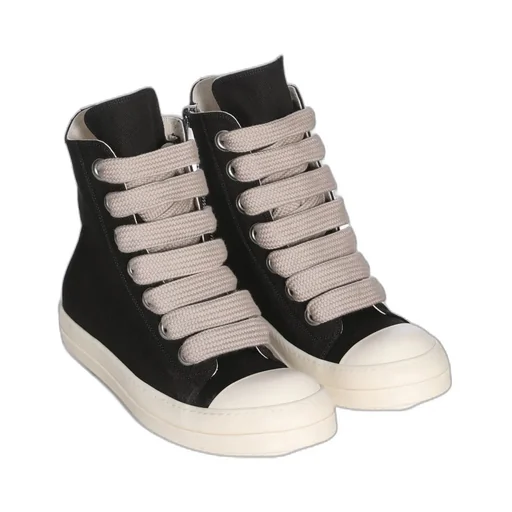 Drkshdw Temple Jumbolace Sneaks In Black/Milk/Milk 13Oz Overdyed Denim
