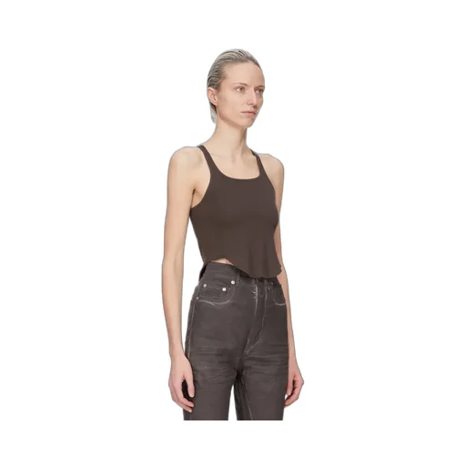 Drkshdw Concordians Basic Rib Tank In Darkdust Medium Weight Cotton Jersey