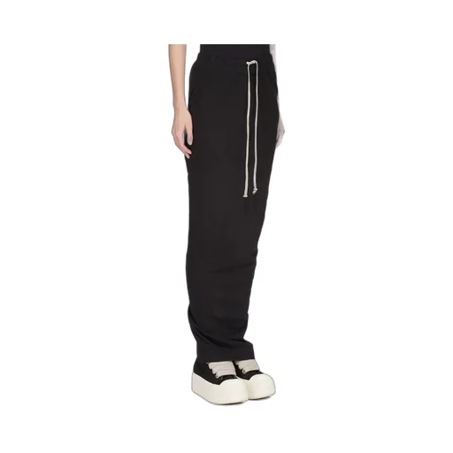 Drkshdw Temple Pull On Pillar Skirt In Black Medium Weight Cotton Jersey