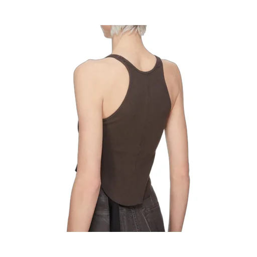 Drkshdw Concordians Basic Rib Tank In Darkdust Medium Weight Cotton Jersey