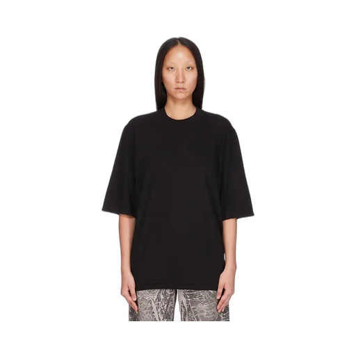 Drkshdw Concordians Walrus T In Black Double Brushed Jersey