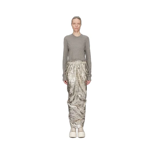 Drkshdw Concordians Ls Cropped Small Level T In Grey Melange Jersey