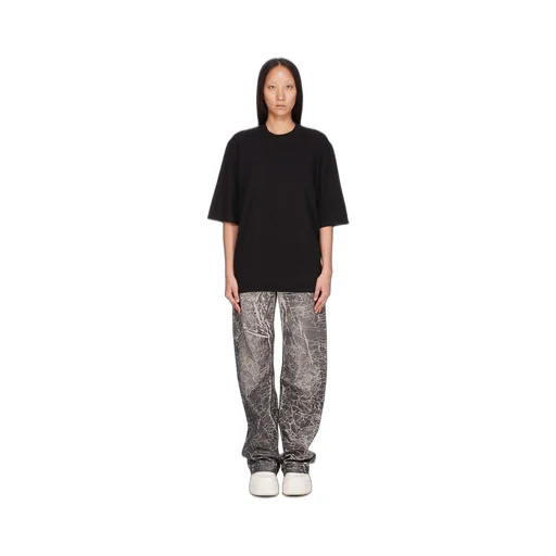 Drkshdw Concordians Walrus T In Black Double Brushed Jersey