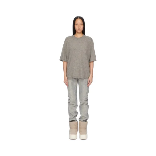Drkshdw Concordians Walrus T In Melange Grey Jersey