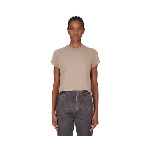 Drkshdw Concordians Cropped Small Level T In Dirty Pearl Medium Weight Cotton Jersey