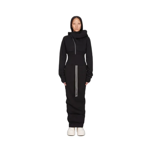 Drkshdw Concordians Micro Mountain Hoodie In Black Furka Heavy Sweatshirt