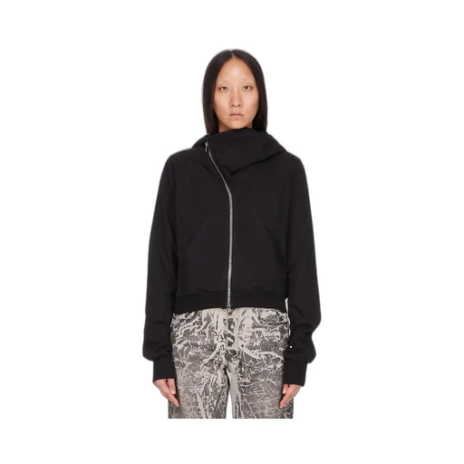 Drkshdw Concordians Mountain Hoodie In Black Compact Heavy Jersey