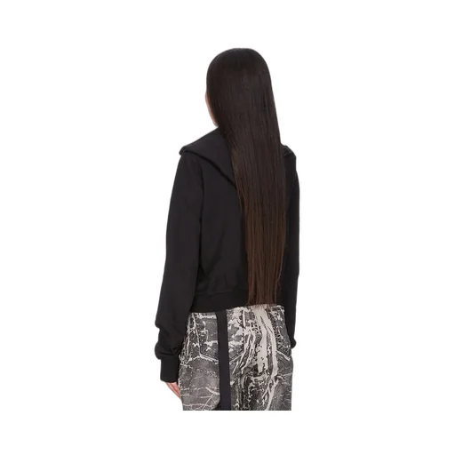 Drkshdw Concordians Mountain Hoodie In Black Compact Heavy Jersey