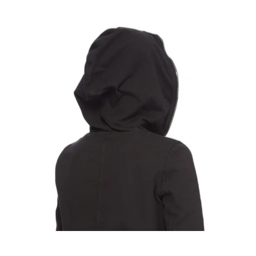 Drkshdw Concordians Small Gimp Hoodie In Black Compact Heavy Jersey