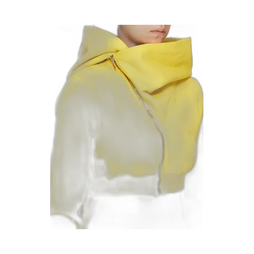 Drkshdw Concordians Micro Mountain Hoodie In Lemon Furka Heavy Sweatshirt