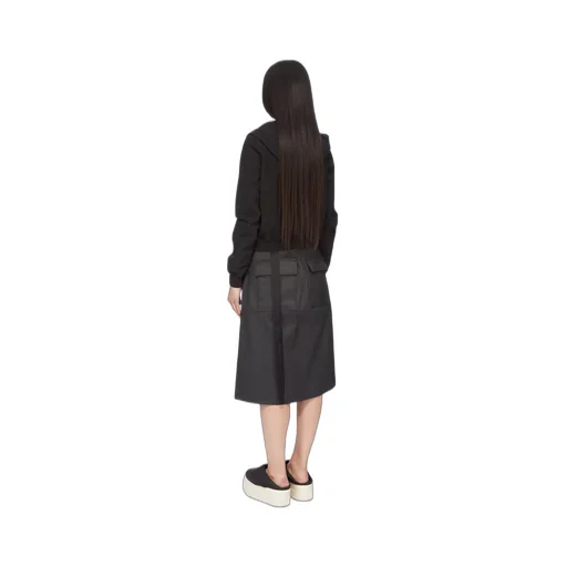 Drkshdw Concordians Small Gimp Hoodie In Black Compact Heavy Jersey