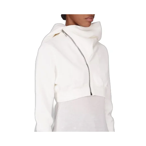 Drkshdw Concordians Micro Mountain Hoodie In Milk Furka Heavy Sweatshirt