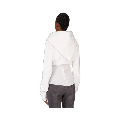 Drkshdw Concordians Micro Mountain Hoodie In Milk Furka Heavy Sweatshirt