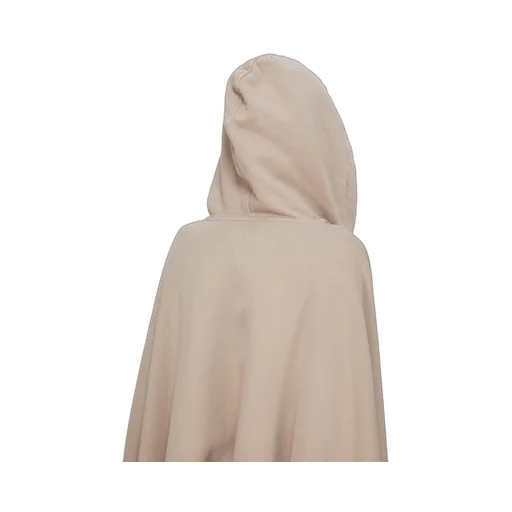 Drkshdw Concordians Poncho In Dirty Pearl Slub Felpa