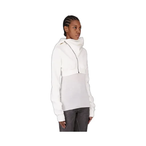 Drkshdw Concordians Micro Mountain Hoodie In Milk Furka Heavy Sweatshirt