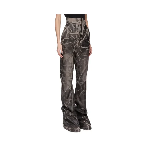 Drkshdw Concordians Dirt Bolan In Black Washed Foil Stretch Denim