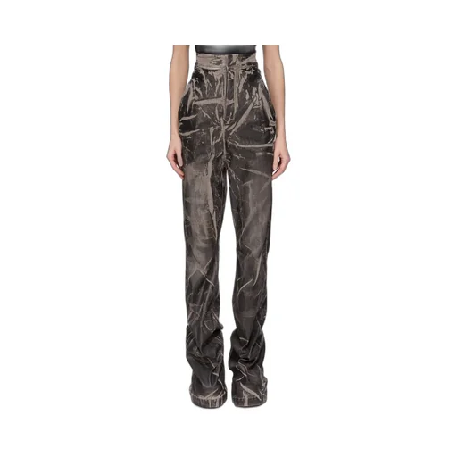Drkshdw Concordians Dirt Bolan In Black Washed Foil Stretch Denim