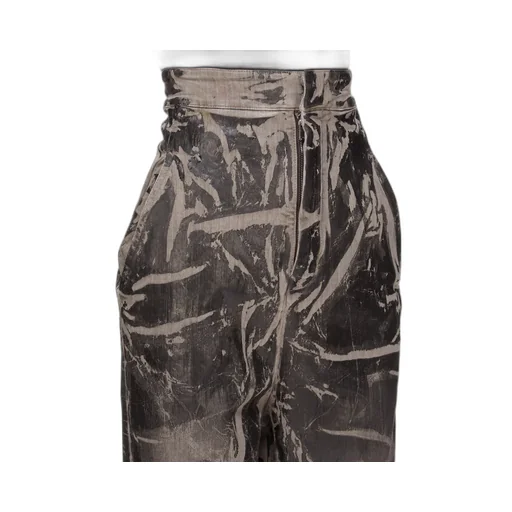 Drkshdw Concordians Dirt Bolan In Black Washed Foil Stretch Denim