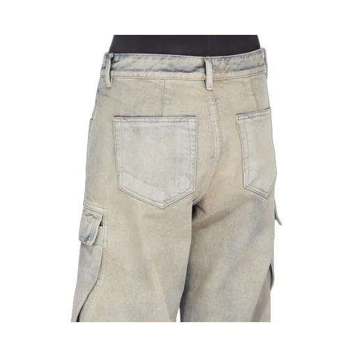 Drkshdw Concordians Double Cargo Jeans In 13Oz Mineral Pearl Denim