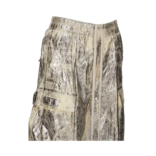 Drkshdw Concordians Double Cargo Jumbo Belas In Palladium Foil Light Nylon
