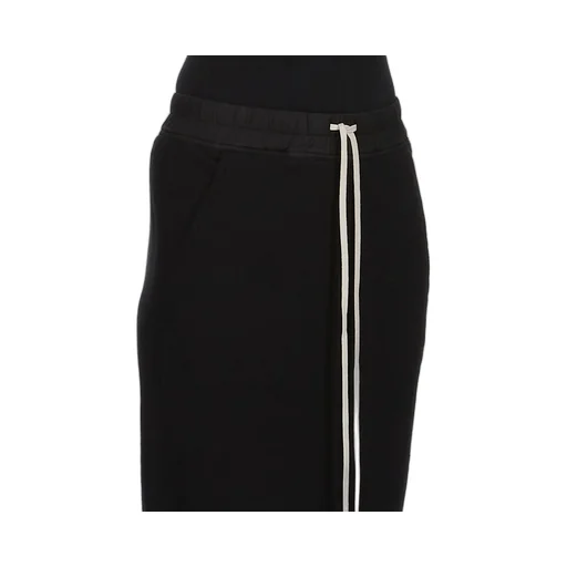 Drkshdw Concordians Phleg Pillar Skirt In Black Slub Felpa