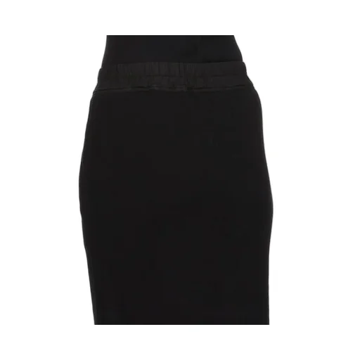 Drkshdw Concordians Phleg Pillar Skirt In Black Slub Felpa