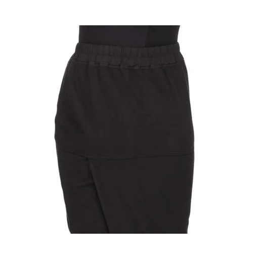 Drkshdw Concordians Pull On Pillar Skirt In Black Compact Heavy Jersey