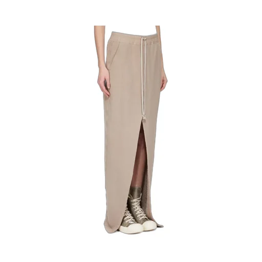 Drkshdw Concordians Phleg Pillar Skirt In Dirty Pearl Slub Felpa