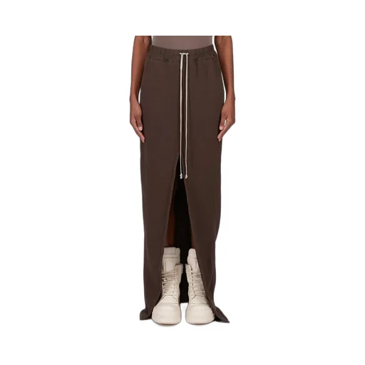 Drkshdw Concordians Phleg Pillar Skirt In Dark Dust Slub Felpa