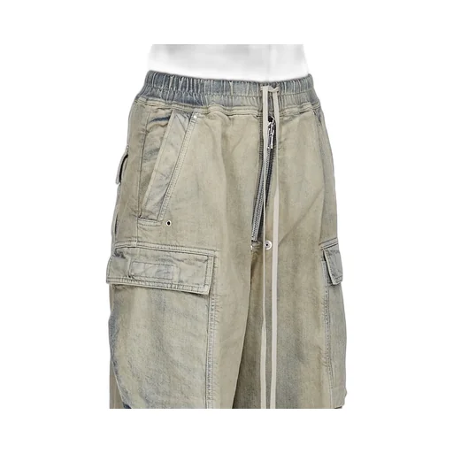 Drkshdw Concordians Double Cargo Jumbo Belas In 13Oz Mineral Pearl Denim