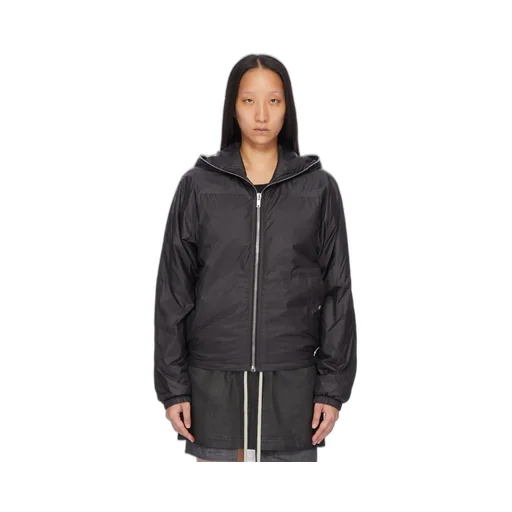 Drkshdw Concordians Selaed Windbreaker In Black Recycled Nylon.