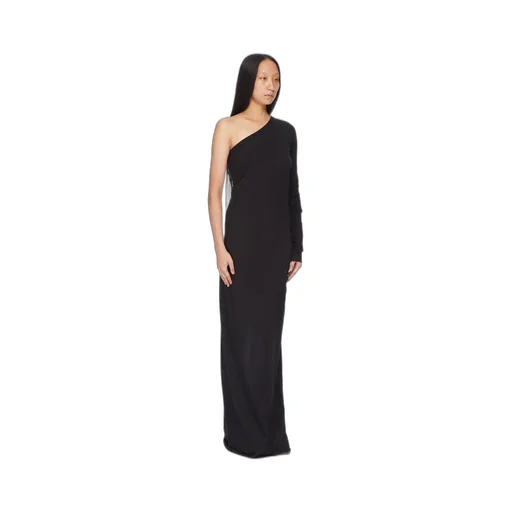 Drkshdw Concordians Ziggy Dress In Black Medium Weight Cotton Jersey