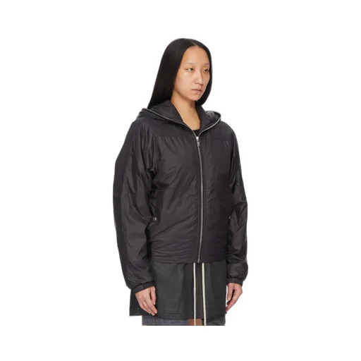 Drkshdw Concordians Selaed Windbreaker In Black Recycled Nylon.
