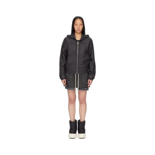 Drkshdw Concordians Selaed Windbreaker In Black Recycled Nylon.