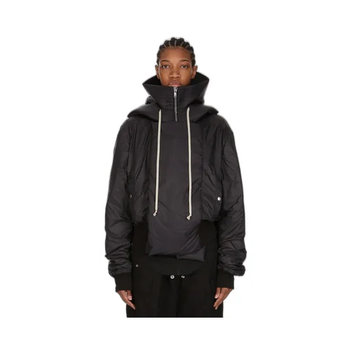 Drkshdw Concordians Cropped Alice Parka In Black Recycled Nylon