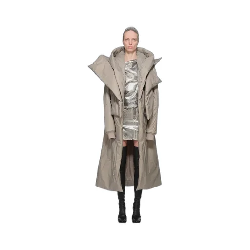 Drkshdw Concordians Cropped Alice Parka In Dirty Pearl Recycled Nylon
