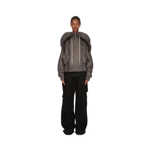 Drkshdw Concordians Cropped Alice Parka In Bronze Recycled Nylon
