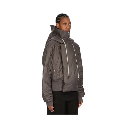 Drkshdw Concordians Cropped Alice Parka In Bronze Recycled Nylon