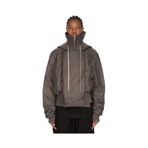 Drkshdw Concordians Cropped Alice Parka In Bronze Recycled Nylon