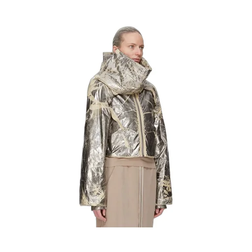 Drkshdw Concordians Covertible Jkt In Palladium Foil Light Nylon